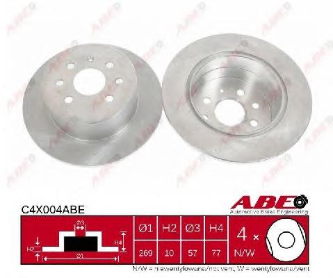 Гальмівні диски C4X004ABE ABE
