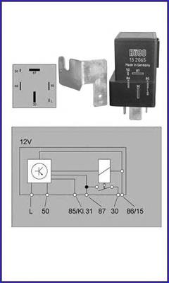 Реле свічок накалу 132065 Huco