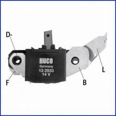 132933 Huco реле-регулятор генератора, (реле зарядки)