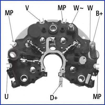Міст діодний генератора 139455 Huco