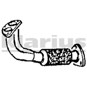 Труба приймальна (штани) глушника, передня Citroen CX 1 (MA) (Сітроен CX)