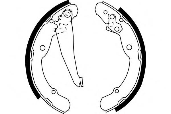 Колодки гальмові задні, барабанні S588 Simer