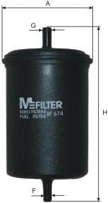 Фільтр паливний Mfilter BF674