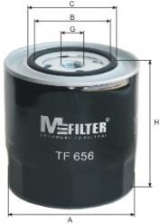 Масляний фільтр двигуна Mfilter TF656 ціна, від 7.76 USD