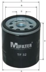 Масляний фільтр двигуна Mfilter TF32 ціна, від 3.01 USD
