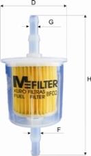Фільтр тонкого очищення палива Mfilter BF02 ціна, від 1.48 USD
