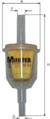 Фільтр тонкого очищення палива Mfilter BF01 ціна, від 1.45 USD