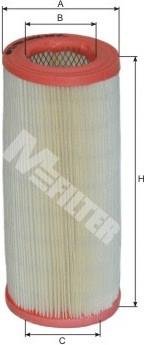 Елемент повітряного фільтра Mfilter A890 ціна, від 6.31 USD