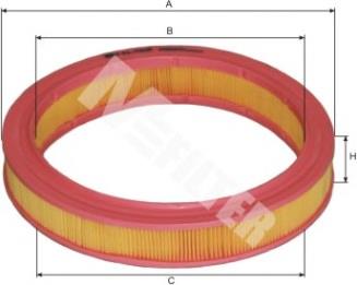 Елемент повітряного фільтра Mfilter A507 ціна, від 4.50 USD