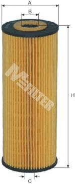 Масляний фільтр двигуна Mfilter TE622 ціна, від 4.32 USD