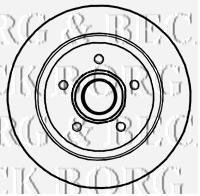 Диск гальмівний задній BBD5840S Borg&beck