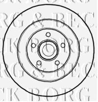 Диск гальмівний задній BBD5839S Borg&beck