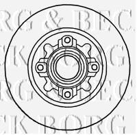Диск гальмівний задній BBD5841S Borg&beck