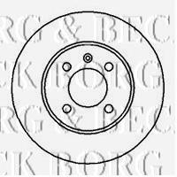 Диск гальмівний передній BBD4037 Borg&beck