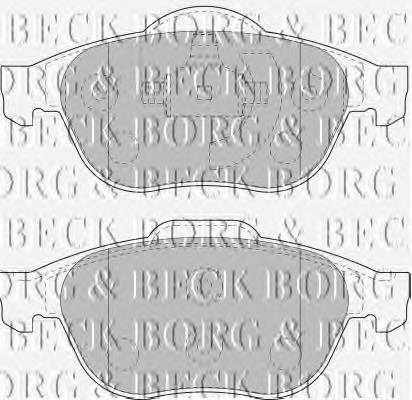 BBP1731 Borg&beck колодки гальмівні передні, дискові