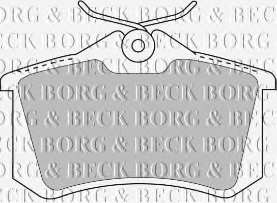 Колодки гальмові задні, дискові BBP1778 Borg&beck