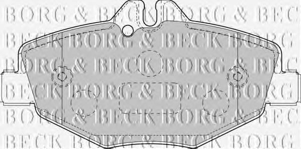 Купити BBP1796 Borg&beck Колодки гальмівні передні, дискові