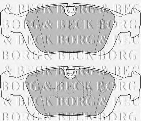 Купити BBP1627 Borg&beck Колодки гальмівні передні, дискові