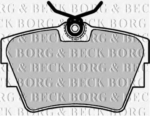 BBP1693 Borg&beck колодки гальмові задні, дискові