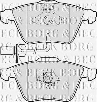 Колодки гальмівні передні, дискові BBP2013 Borg&beck