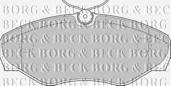 Купити BBP1812 Borg&beck Колодки гальмівні передні, дискові