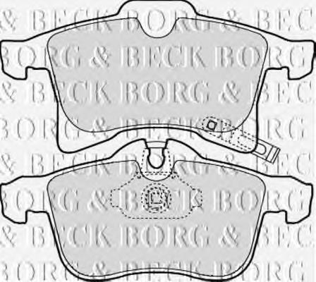 Колодки гальмівні передні, дискові BBP1875 Borg&beck