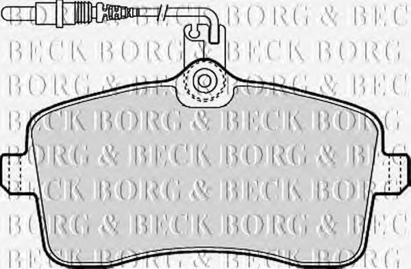 Колодки гальмівні передні, дискові BBP1897 Borg&beck