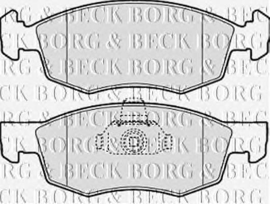 BBP1886 Borg&beck колодки гальмівні передні, дискові