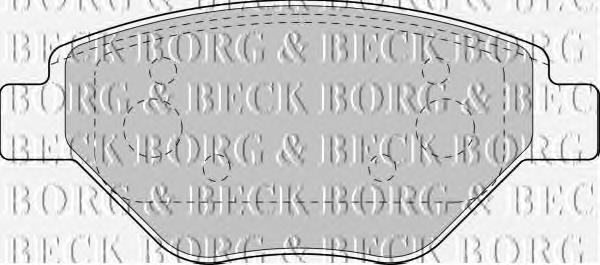 BBP1851 Borg&beck Передні гальмівні колодки