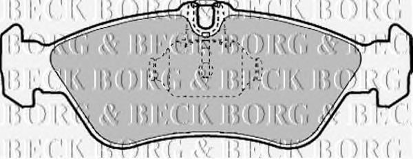 BBP1445 Borg&beck Колодки гальмівні задні, дискові