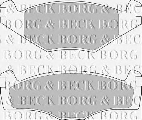 BBP1420 Borg&beck колодки гальмівні передні, дискові