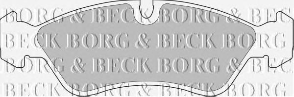 BBP1423 Borg&beck колодки гальмівні передні, дискові