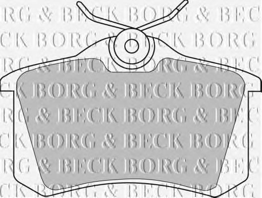 BBP1542 Borg&beck колодки гальмові задні, дискові