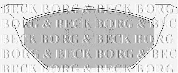 Купити BBP1618 Borg&beck Колодки гальмівні передні, дискові