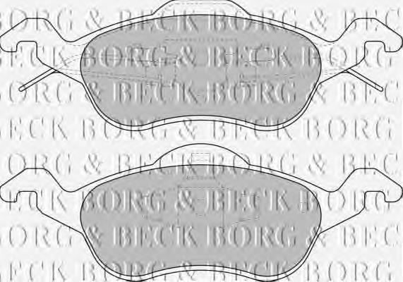 Купити BBP1602 Borg&beck Колодки гальмівні передні, дискові