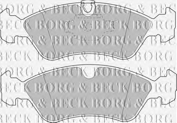 BBP1474 Borg&beck колодки гальмівні передні, дискові