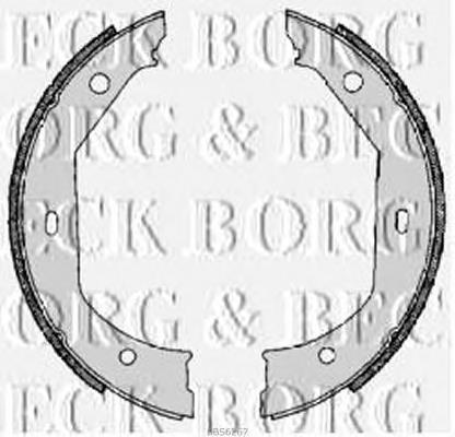 BBS6267 Borg&beck колодки ручника/стоянкового гальма