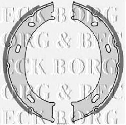 BBS6327 Borg&beck Гальмівні колодки ручника
