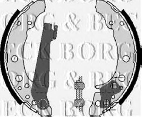 BBS6248 Borg&beck колодки гальмові задні, барабанні