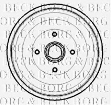 Барабан гальмівний задній BBR7189 Borg&beck