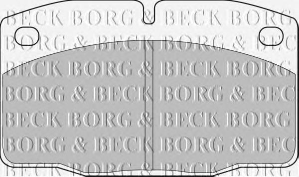 Колодки гальмівні передні, дискові BBP1117 Borg&beck