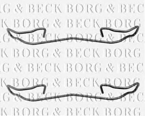 Ремкомплект передніх гальм BBK1039 Borg&beck