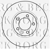 Диск гальмівний передній BBD5916S Borg&beck