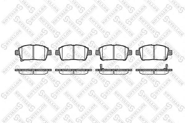 Колодки гальмівні передні, дискові 982002SX Stellox