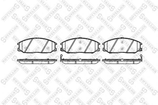 Передні тормозні колодки 782012BSX Stellox