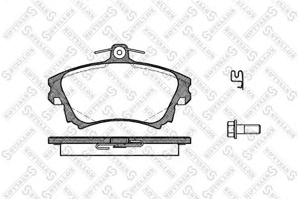 Колодки гальмівні передні, дискові 719002BSX Stellox