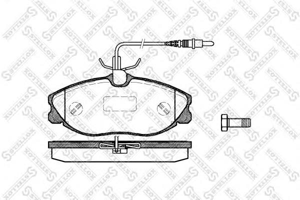 Тормозні колодки Stellox 615004BSX