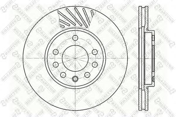 Диск гальмівний передній Stellox 60203630VSX