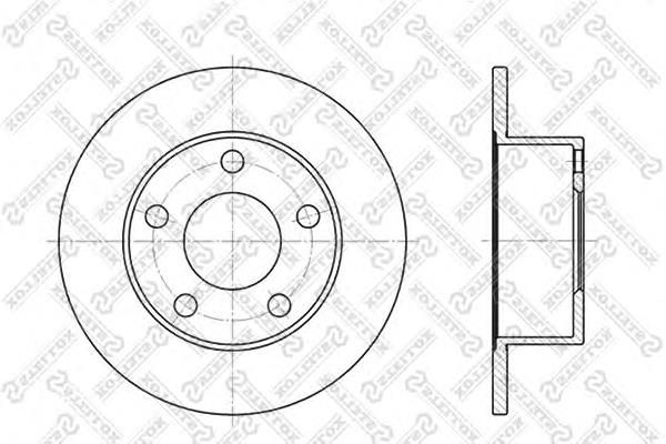 Задні дискові гальма Stellox 60204744SX ціна, від 22.57 USD