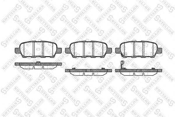 Купити 887001SX Stellox Задні колодки